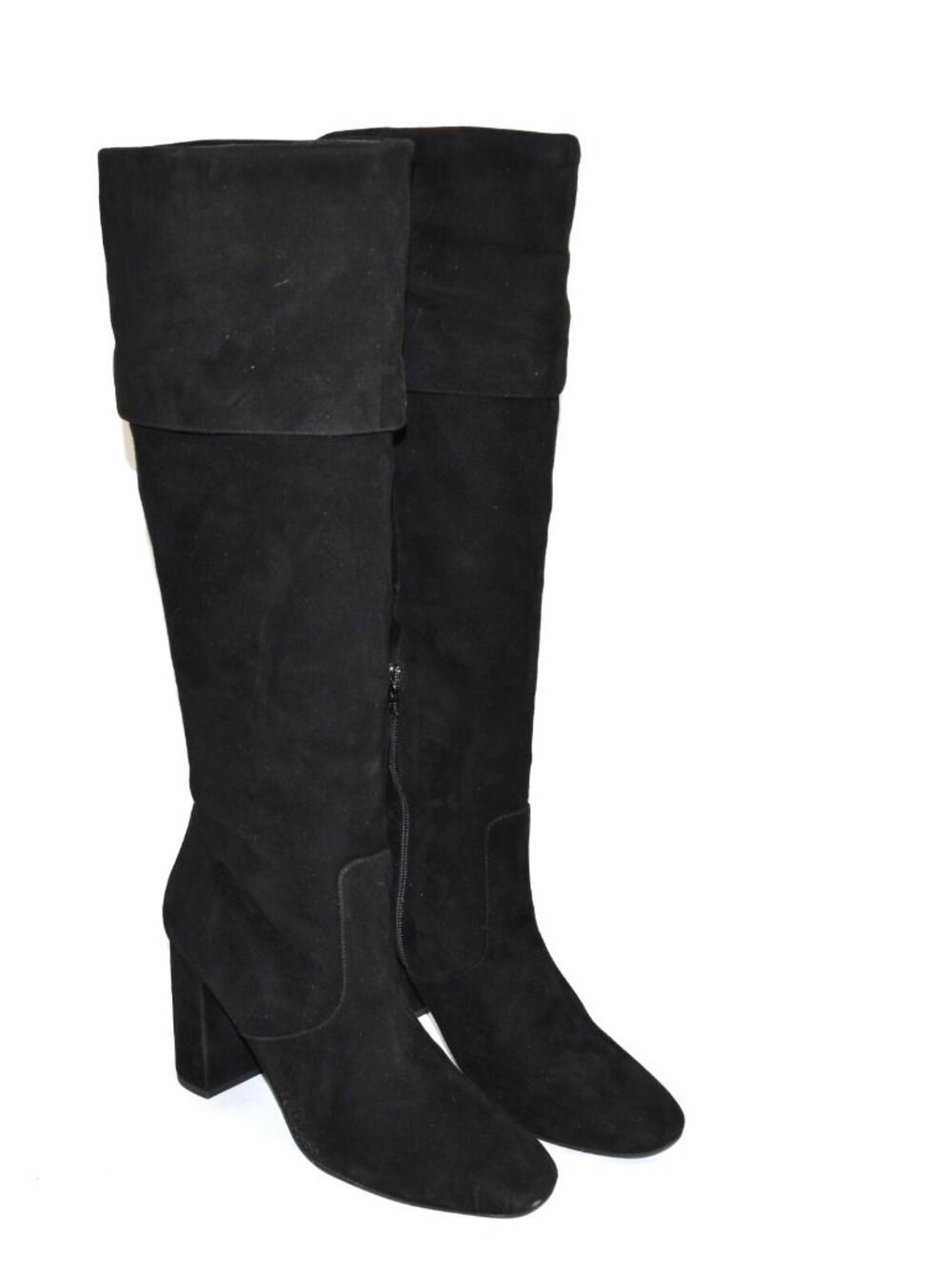 New! Cole Haan Tess Suede Cuff Boot Black Size 9.5 B W12148
